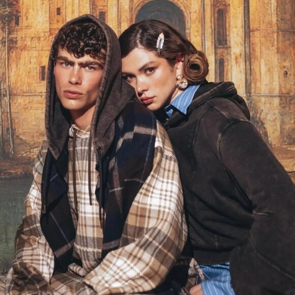 NWT Glenn Martens x H&M Hooded Wool Scarf - Picture 3 of 10